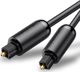Καλώδιο Ugreen Toslink Optical Audio 1.5m, Επιχρυσωμένο, Μαύρο