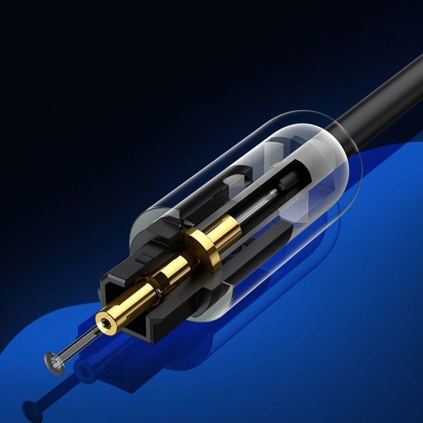 Καλώδιο Ugreen Toslink Optical Audio 1.5m, Επιχρυσωμένο, Μαύρο