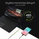 Καλώδιο Green Cell USB-A σε Lightning, 2m, Μαύρο – Συμβατό με Apple iPhone 5 έως XS