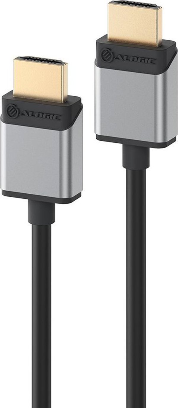 Kabel Alogic HDMI Kabel Super Slim 8K 60Hz M/M 1m szary