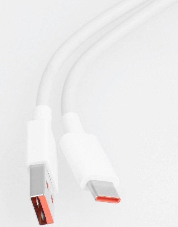 Techonic Καλώδιο USB-A σε USB-C 1m Λευκό - Γνήσιο Καλώδιο Φόρτισης & Μεταφοράς Δεδομένων Xiaomi