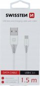 Καλώδιο USB Swissten USB-A - USB-C 1,5 μ, λευκό (71504400)