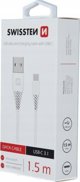 Καλώδιο USB Swissten USB-A - USB-C 1,5 μ, λευκό (71504400)