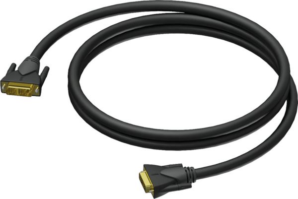 Procab Καλώδιο DVI-D σε DVI-D CLV140/3, 3m, Μαύρο