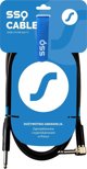 Kabel SSQ Jack 6.3mm  - Jack 6.3mm 2m czarny (SS-1440)