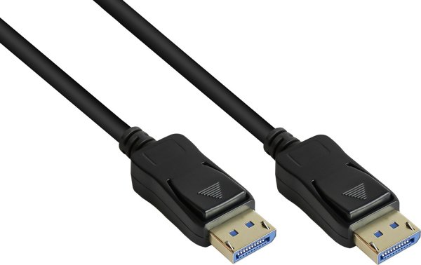 Kabel Alcasa Alcasa DP20-020 kabel DisplayPort 2 m Czarny