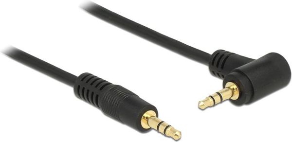 Kabel Delock Jack 3.5mm - Jack 3.5mm 1m czarny (83754)