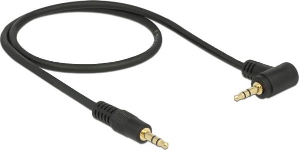 Kabel Delock Jack 3.5mm - Jack 3.5mm 1m czarny (83754)