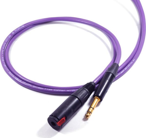 Καλώδιο Ήχου Melodika MDPJ Jack 6.3mm σε Jack 6.3mm 1m, Μωβ, Επαγγελματικής Χρήσης
