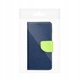Kabura FANCY Book do SAMSUNG A56 granatowo limonkowy
