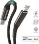 Crong Καλώδιο USB-C σε Lightning 1.5m MFi για iPhone/iPad, Γρήγορη Φόρτιση, Μαύρο