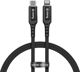 Crong Καλώδιο USB-C σε Lightning 1.5m MFi για iPhone/iPad, Γρήγορη Φόρτιση, Μαύρο