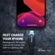Crong Καλώδιο USB-C σε Lightning 1.5m MFi για iPhone/iPad, Γρήγορη Φόρτιση, Μαύρο
