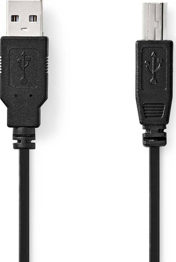 Kabel USB Nedis USB-A - USB-B 2 m Czarny (CCGL60100BK20)