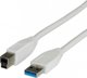 Καλώδιο USB iBOX USB-A - USB-B 3 μ beige (S3003-50)