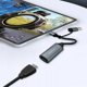Kabel adapter Qoltec USB-C USB-A | HDMI | 4K 30Hz | Aluminium