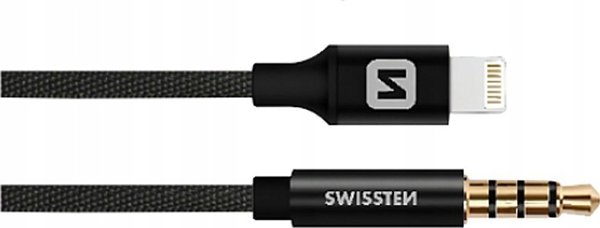 Kabel USB Sourcing Lightning - mini Jack 3.5 mm 1.5 m Czarny (73501213)