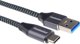Καλώδιο USB PremiumCord USB-A σε USB-C, 0.5m, Μαύρο/Γκρι