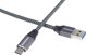 Καλώδιο USB PremiumCord USB-A σε USB-C, 0.5m, Μαύρο/Γκρι