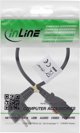InLine Καλώδιο Ρεύματος, Γωνιακός Ακροδέκτης Σούκο σε C13 με Κλείδωμα, 0.5m