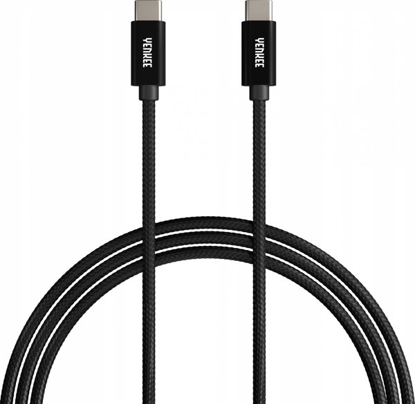 Καλώδιο USB Yenkee USB-C σε USB-C, 2m, Μαύρο