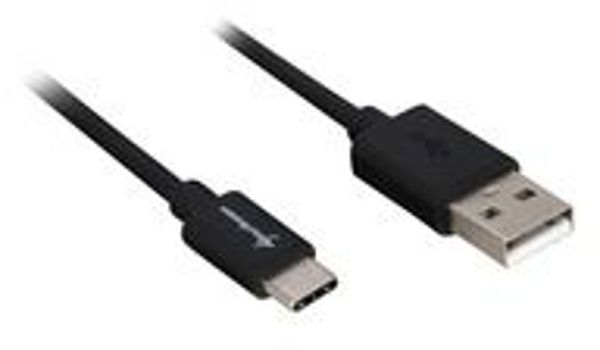 Kabel USB Sharkoon USB-A - 3 m Czarny (4044951021635)