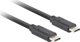Καλώδιο Lanberg USB-C σε USB-C 100W 1m Μαύρο (CA-CMCM-32CU-0010-BK)