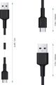 Kabel USB Aukey USB-A - USB-C 2 m Czarny (CB-CA2 OEM)