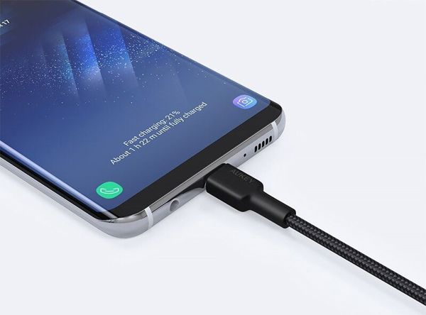 Kabel USB Aukey USB-A - USB-C 2 m Czarny (CB-CA2 OEM)
