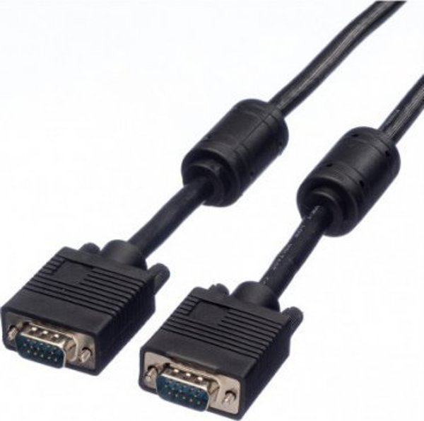 Καλώδιο Secomp Καλώδιο SVGA + φερρίτης, HD15 M - HD15 M, μαύρο, 15 m
