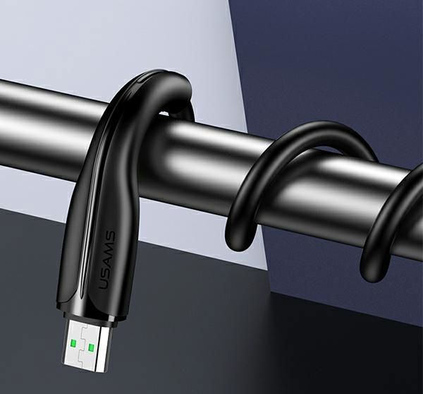Καλώδιο USB Usams U38 USB-A σε microUSB, 1m, Υποστήριξη Ταχείας Φόρτισης και Μεταφοράς Δεδομένων, Λευκό