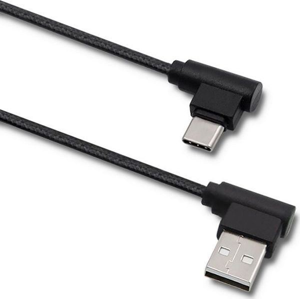 Καλώδιο USB Qoltec USB-A σε USB-C, 1m, Μαύρο