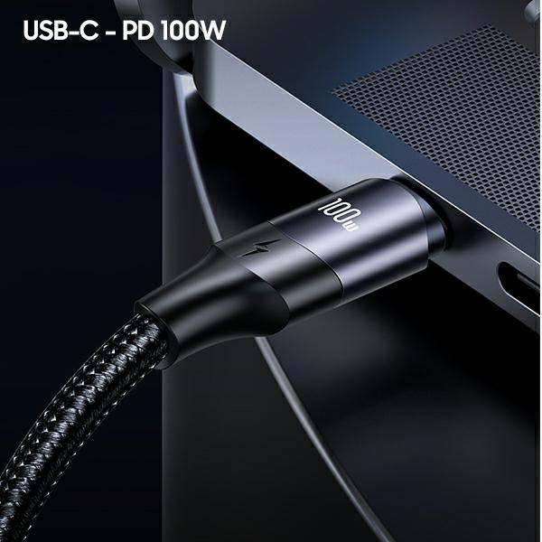 Kabel USB Usams USB-C - USB-C 1.2 m Czarny (Usa001130)