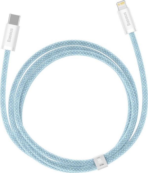 Kabel USB Baseus USB-C - Lightning 1 m Niebieski (BSU3066BLU)