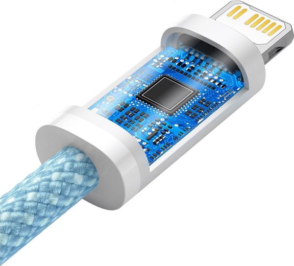 Kabel USB Baseus USB-C - Lightning 1 m Niebieski (BSU3066BLU)