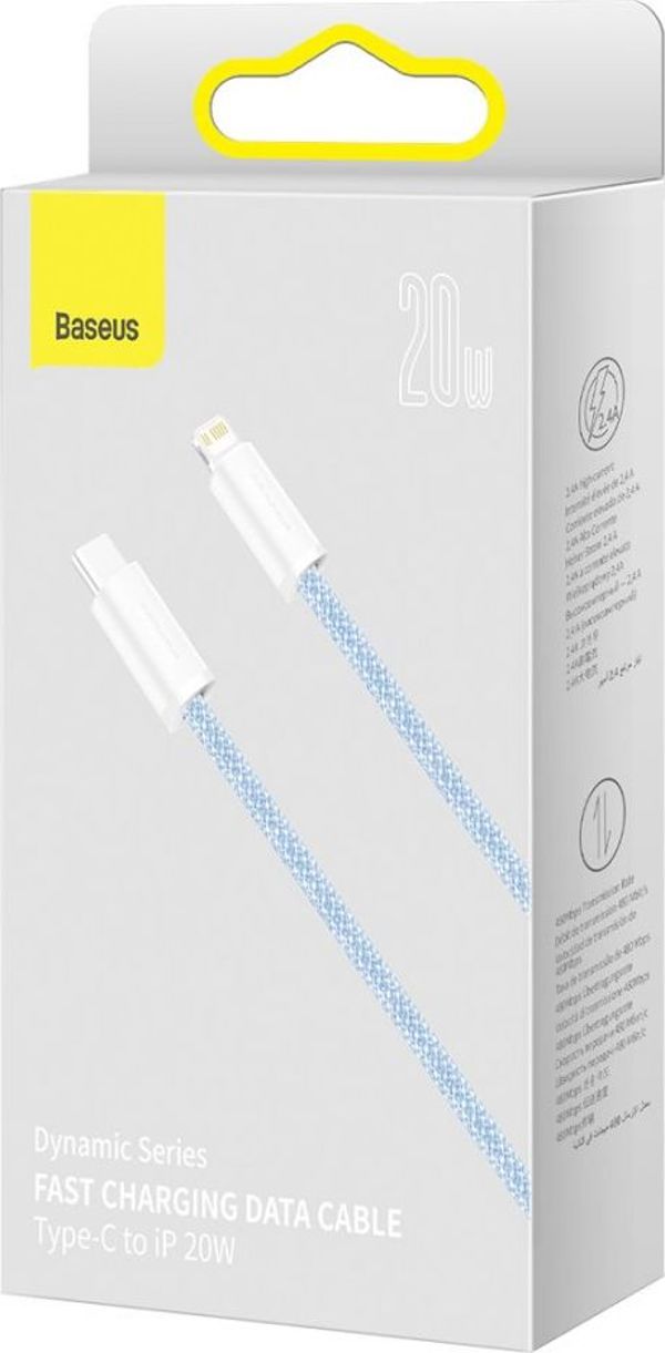 Kabel USB Baseus USB-C - Lightning 1 m Niebieski (BSU3066BLU)