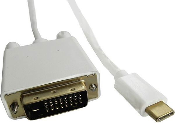 Καλώδιο USB Qoltec USB-C 1 m Λευκό (50416)
