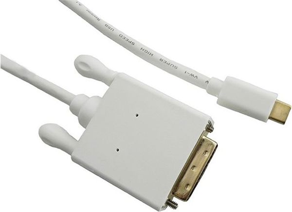 Καλώδιο USB Qoltec USB-C 1 m Λευκό (50416)