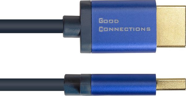 Kabel Alcasa Alcasa 4521-SF010B kabel HDMI 1 m HDMI Typu A (Standard) Niebieski