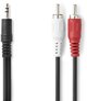 Kabel Nedis Nedis CAGL22200BK50 kabel audio 5 m 3.5mm 2 x RCA Czarny