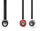 Kabel Nedis Nedis CAGL22200BK50 kabel audio 5 m 3.5mm 2 x RCA Czarny