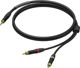 Procab Καλώδιο Ήχου Jack 3.5mm σε 2x RCA, 1.5m, Μαύρο (PRA711/1.5)