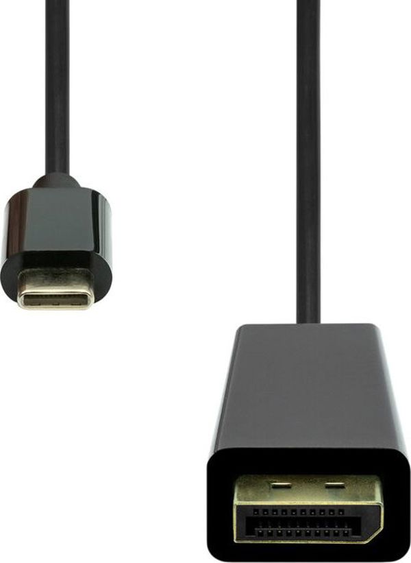 Καλώδιο ProXtend USB-C σε DisplayPort, 0.5m, Αρσενικό - Αρσενικό, Μαύρο