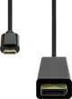 Καλώδιο ProXtend USB-C σε DisplayPort, 0.5m, Αρσενικό - Αρσενικό, Μαύρο