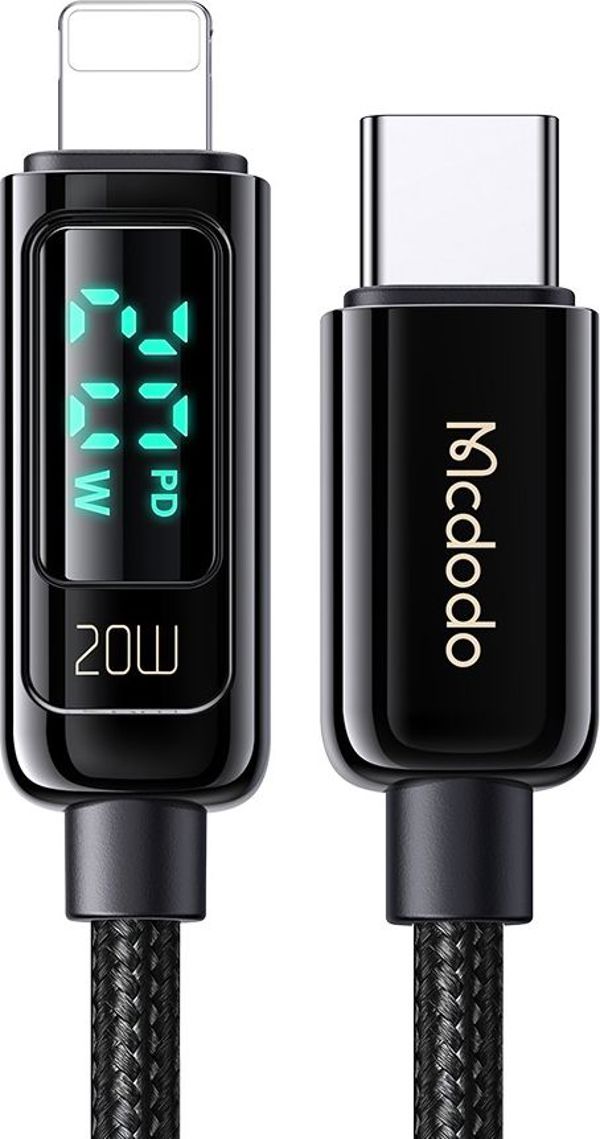 Kabel USB Mcdodo USB-C - Lightning 1.2 m Czarny (CA-8810)