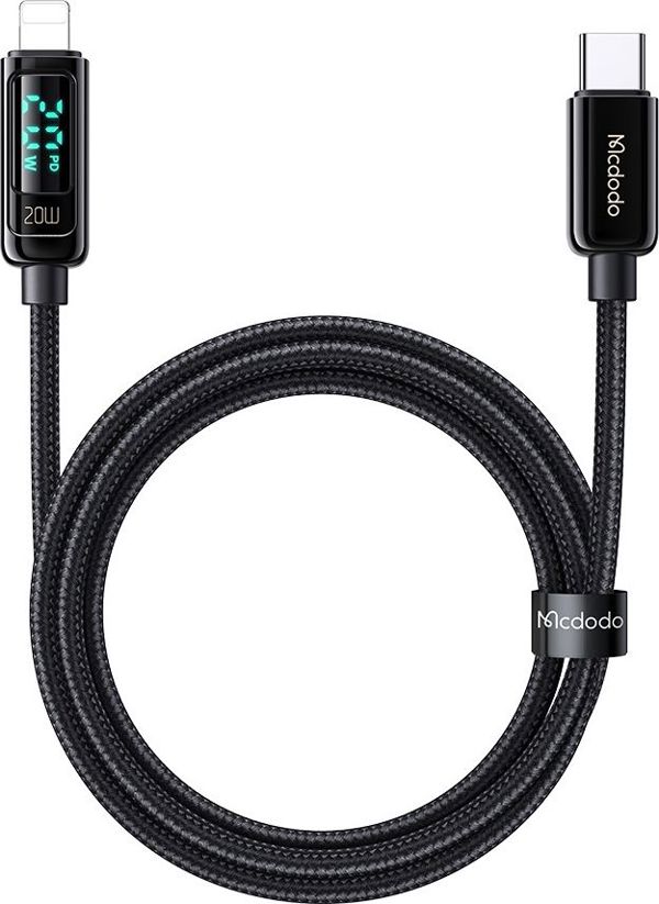 Kabel USB Mcdodo USB-C - Lightning 1.2 m Czarny (CA-8810)