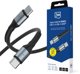 3MK Hyper Cable N-Series USB-C σε USB-C 1.5m, 100W PD 3.0, QC 3.0, 20V/5A, Μαύρο