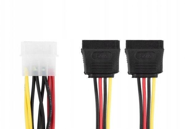 Καλώδιο τροφοδοσίας Accura SATA III - SATA III 0,5μ κόκκινο