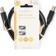 Kabel USB Nedis USB-A - USB-B 1 m Czarny (CCGL60100BK10)