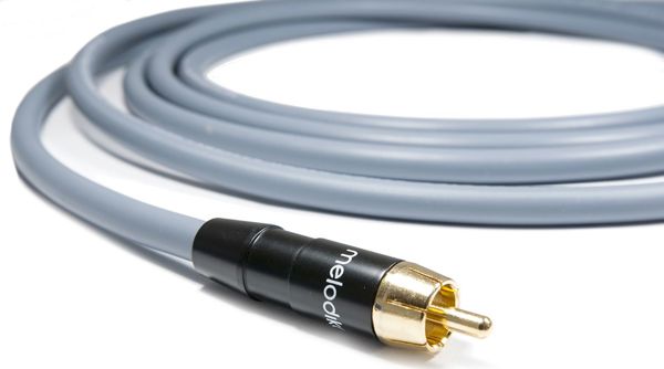 Καλώδιο Melodika RCA (Cinch) σε RCA, 1.5m, Γκρι, Καλώδιο Υπογούφερ Υψηλής Ακρίβειας